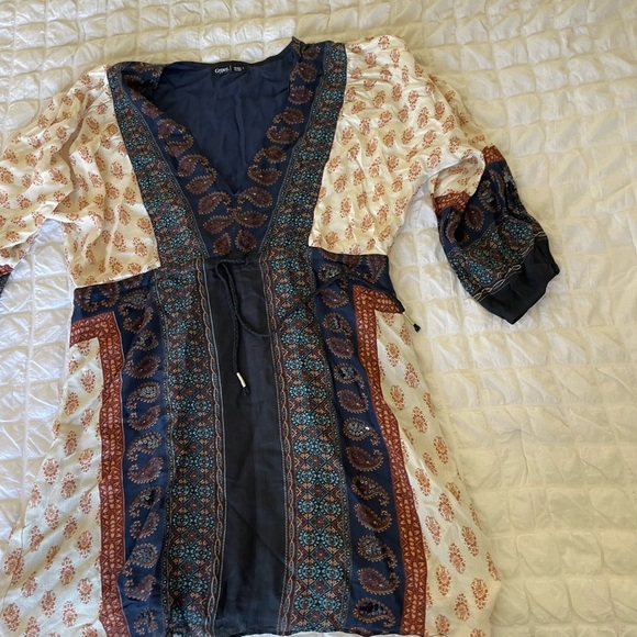 Bohemian Paisley Tunic Dress - Picture 2 of 8